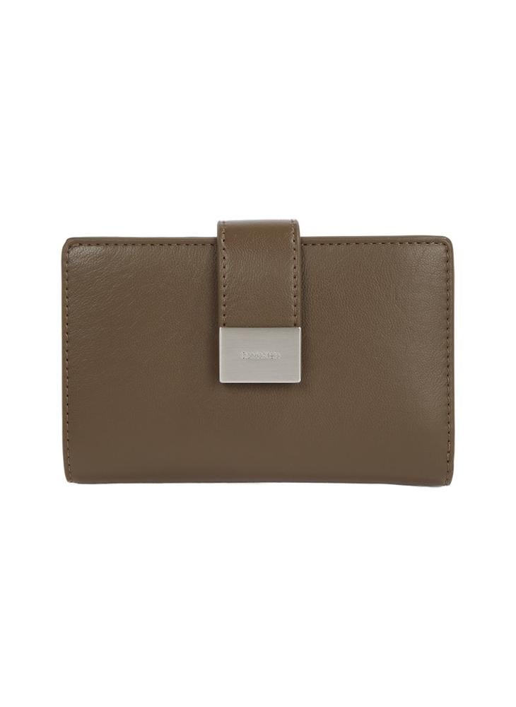 MEDIUM BIFOLD WALLET WITH HARDWARE SNAP