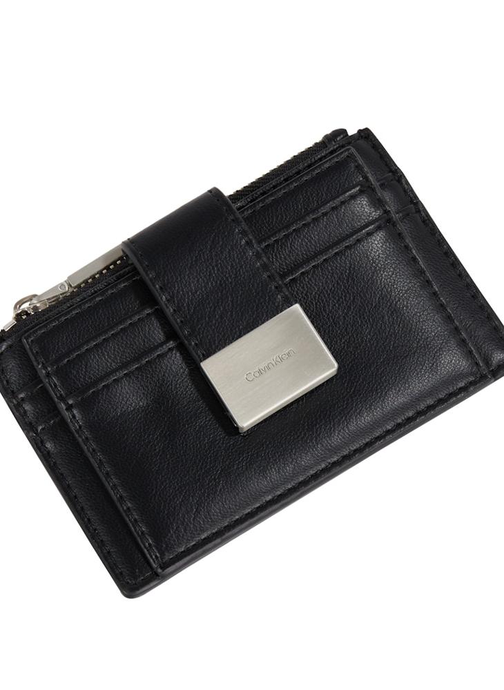 HARDWARE SNAP TOP ZIP CARDHOLDER