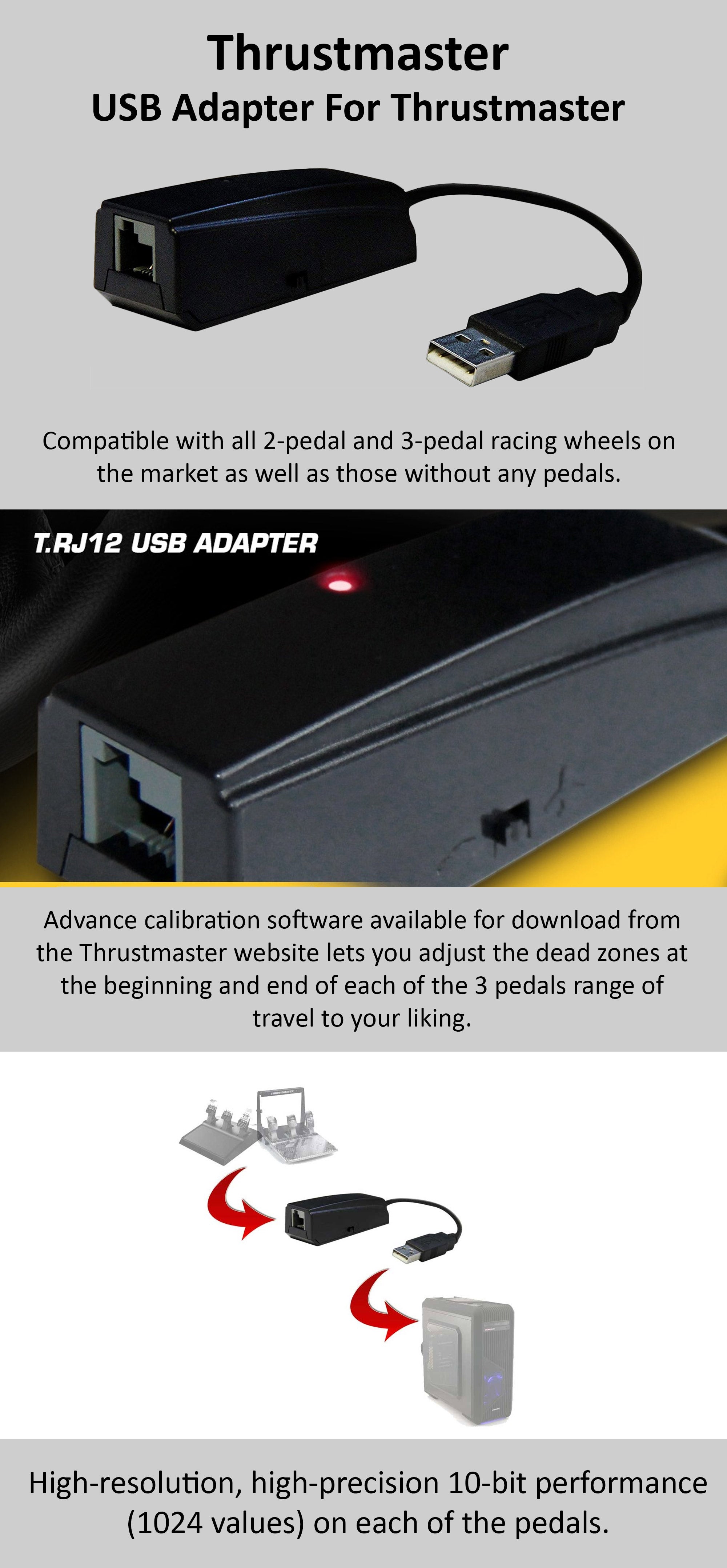 USB Adapter For Thrustmaster