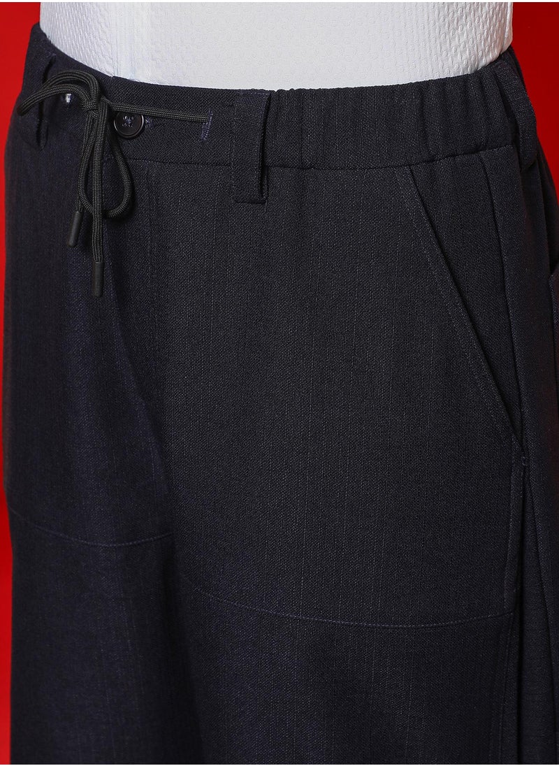 Men's Midnight Black Carpenter Cargo Trousers