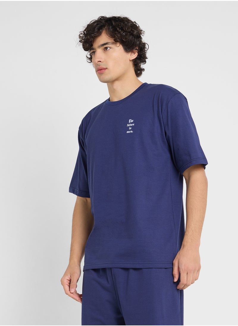 Graphic T-Shirts And Shorts Sets