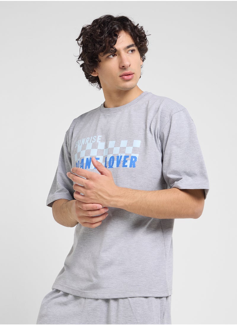 Graphic T-Shirts And Shorts Sets