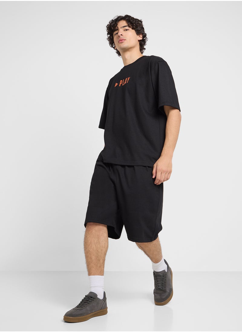 Graphic T-Shirts And Shorts Sets