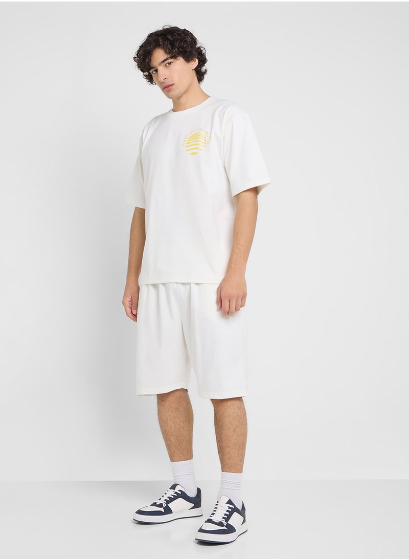Graphic T-Shirts And Shorts Sets