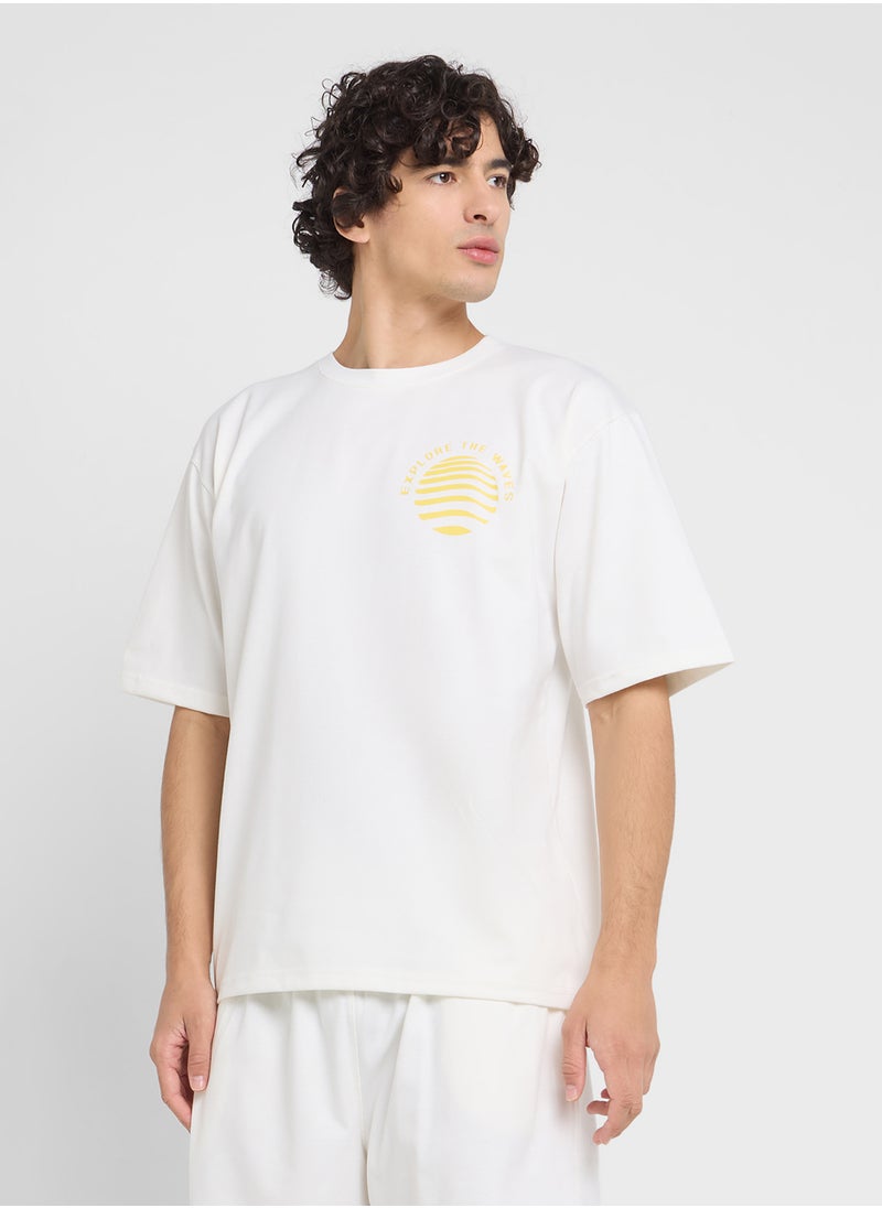 Graphic T-Shirts And Shorts Sets