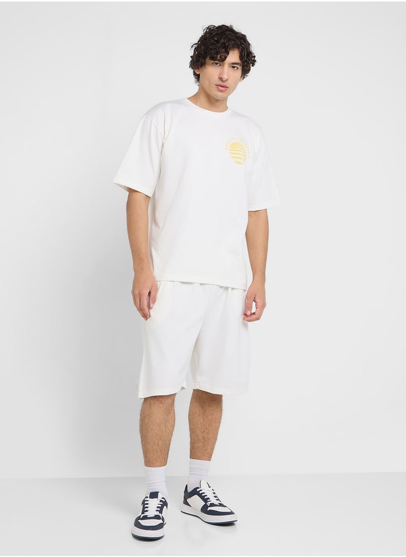 Graphic T-Shirts And Shorts Sets