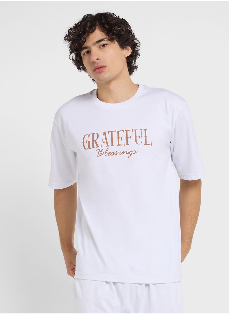 Graphic T-Shirts And Shorts Sets