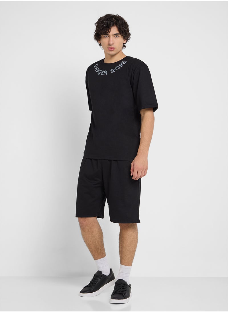 Graphic T-Shirts And Shorts Sets