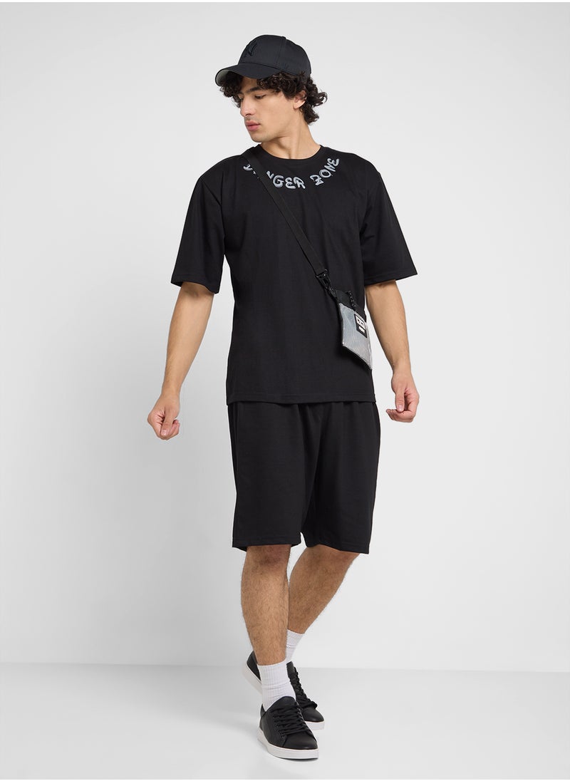 Graphic T-Shirts And Shorts Sets