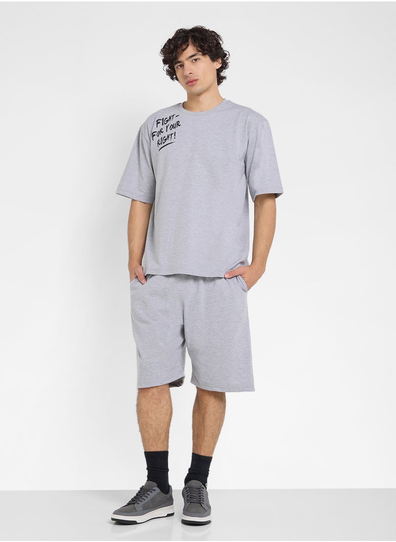 Graphic T-Shirts And Shorts Sets