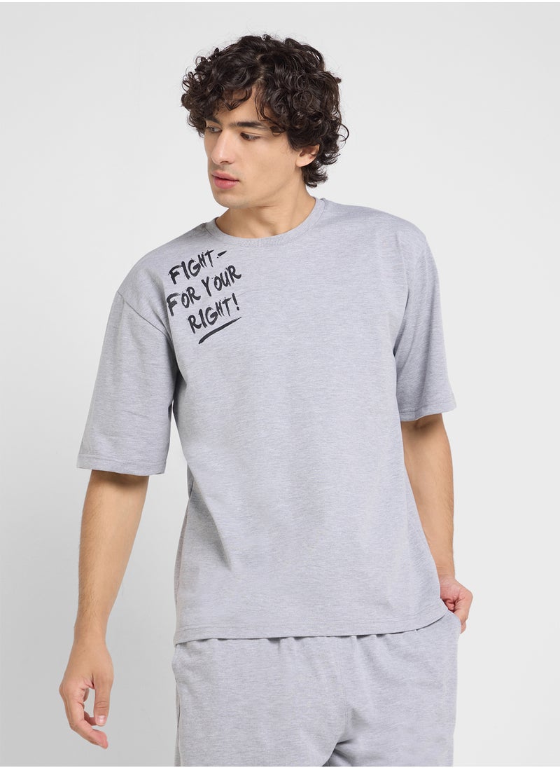 Graphic T-Shirts And Shorts Sets
