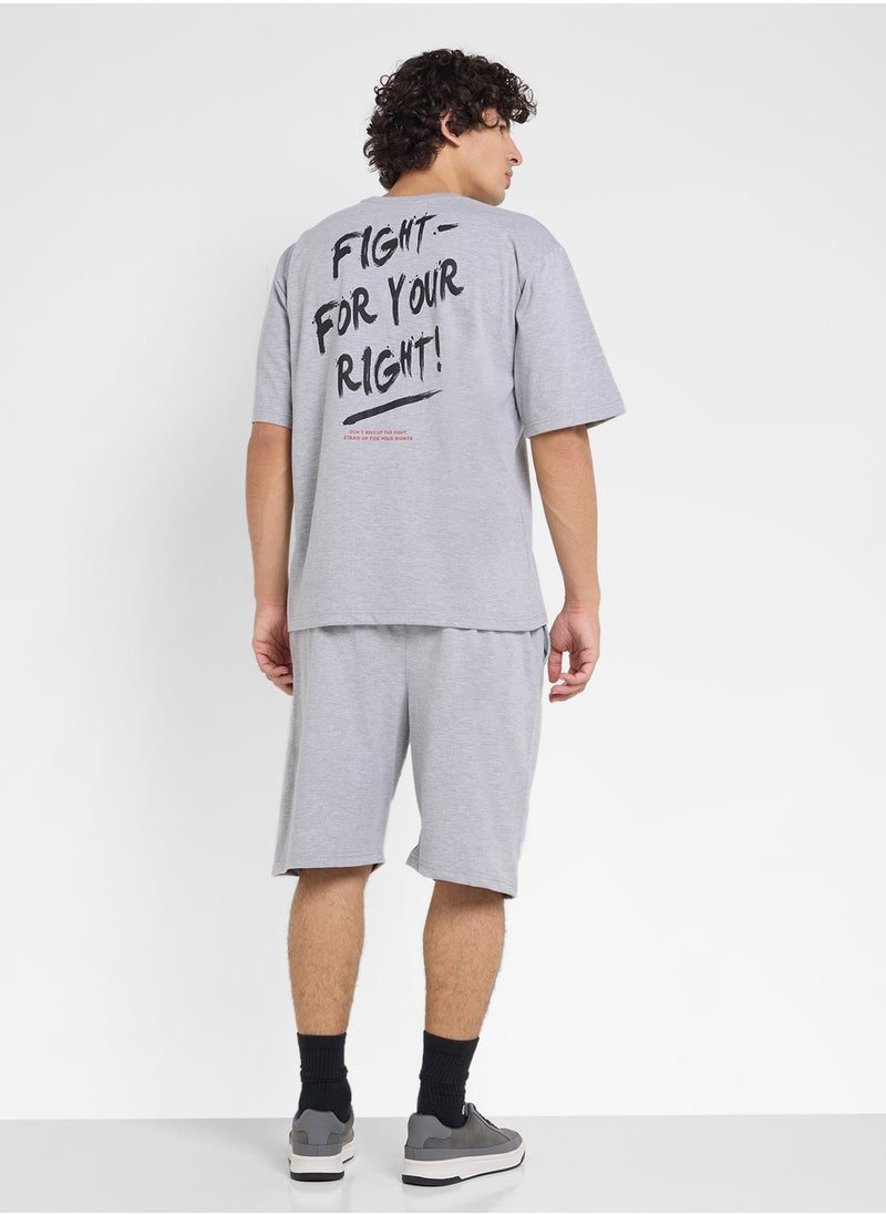 Graphic T-Shirts And Shorts Sets