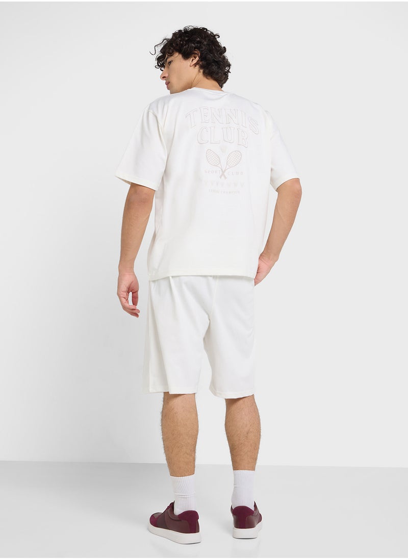Graphic T-Shirts And Shorts Sets
