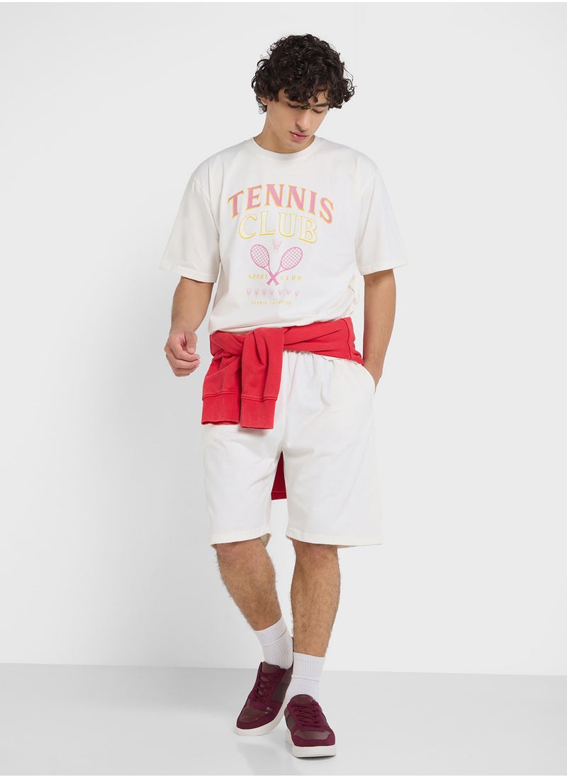 Graphic T-Shirts And Shorts Sets