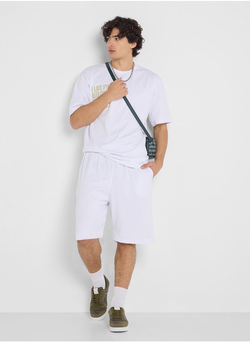 Graphic T-Shirts And Shorts Sets
