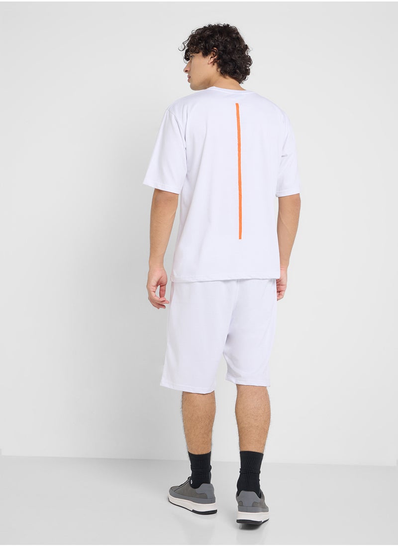 Graphic T-Shirts And Shorts Sets