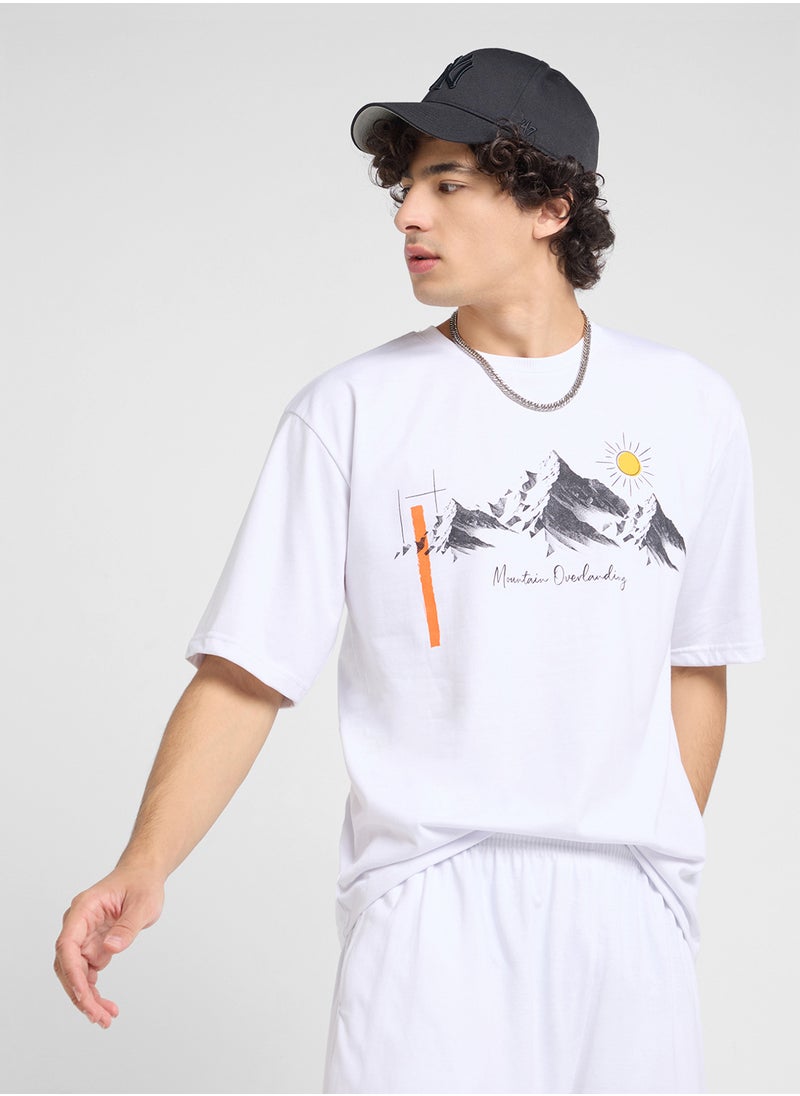 Graphic T-Shirts And Shorts Sets