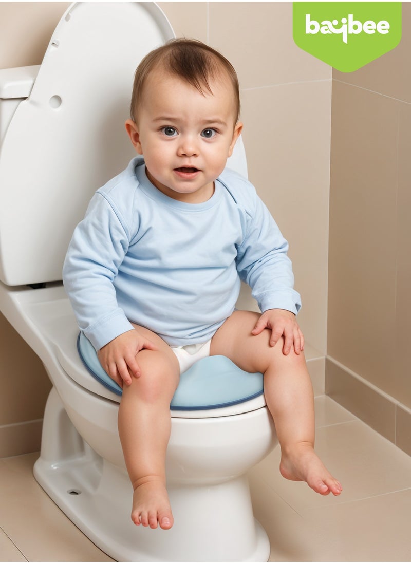 Baybee 3 in 1 Nando Baby Potty Seat For Kids, Baby Potty Training Seat Chair With Splash Guard & Potty Step Stool for Toddlers Kids Western Toilet Seat Potty Seat For 0 to 5 Years Boy Girl Blue