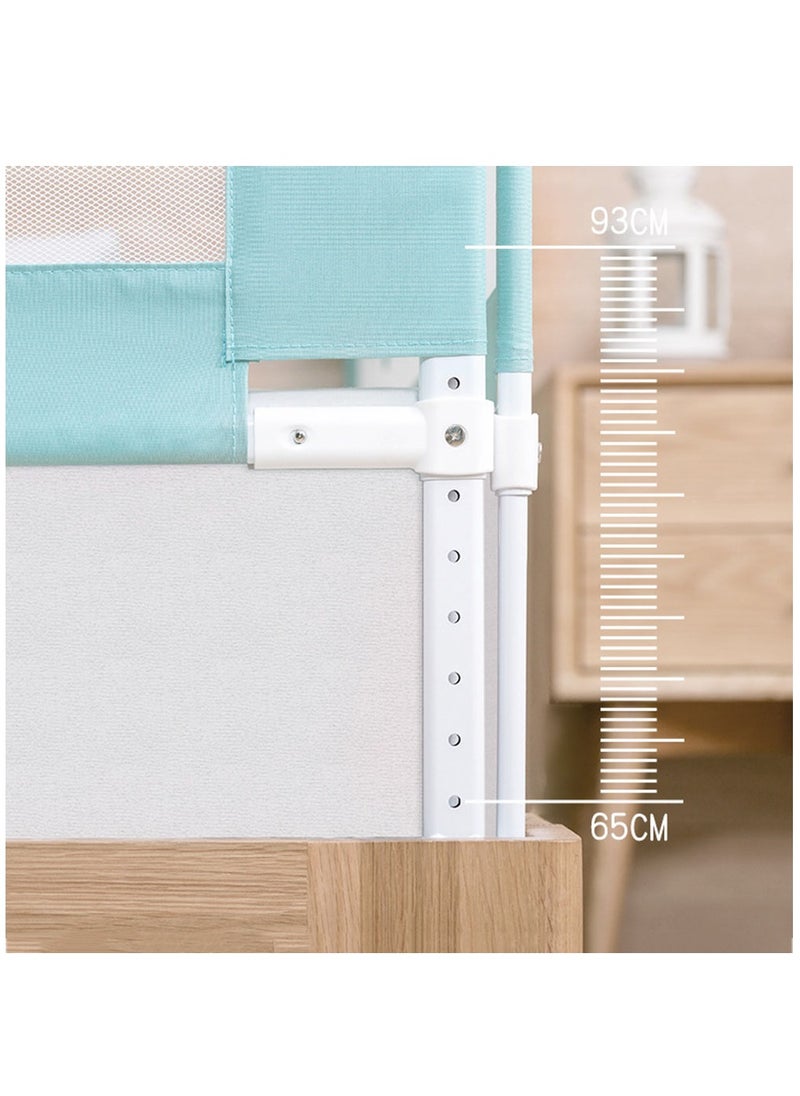 Bed Rail for Toddlers - (1 Pack 1.8 m) Toddler Bed Rails with Double Child Lock, Bed Rail for Baby Kids with Pattern, Infants Height Adjustment Guardrail for Queen Size Bed