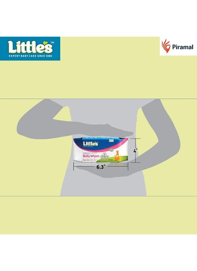 Little's Soft Cleansing Baby Wipes with Lid  Pack of 3 - 240 Wipes