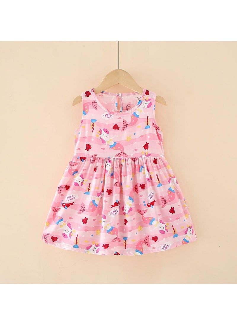 Girls Summer  Halter Dress  Cotton  Children Floral Dress