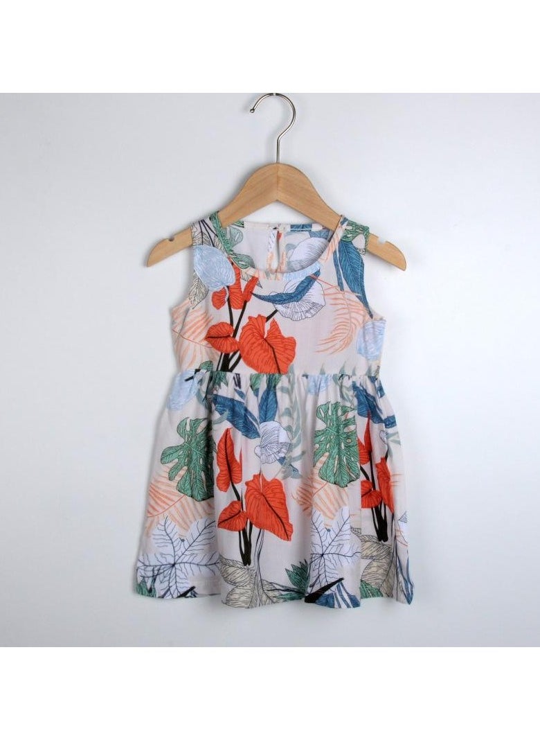 Girls Summer  Halter Dress  Cotton  Children Floral Dress