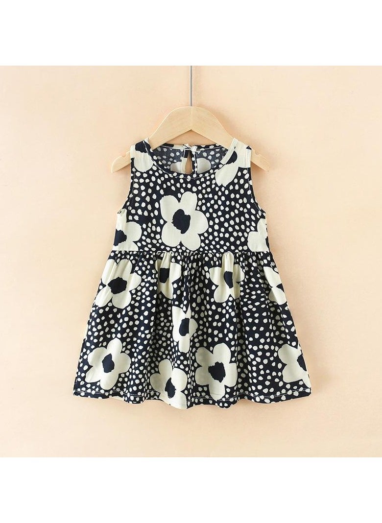 Girls Summer  Halter Dress  Cotton  Children Floral Dress