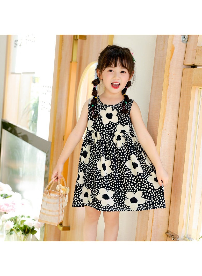 Girls Summer  Halter Dress  Cotton  Children Floral Dress