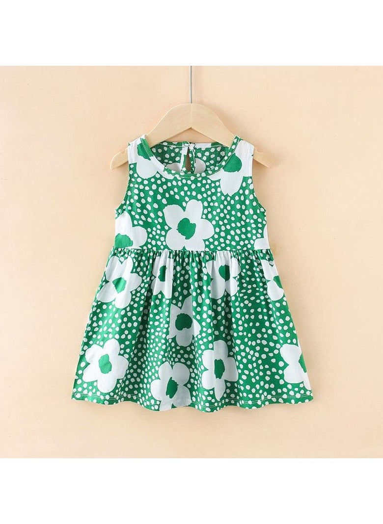 Girls Summer  Halter Dress  Cotton  Children Floral Dress