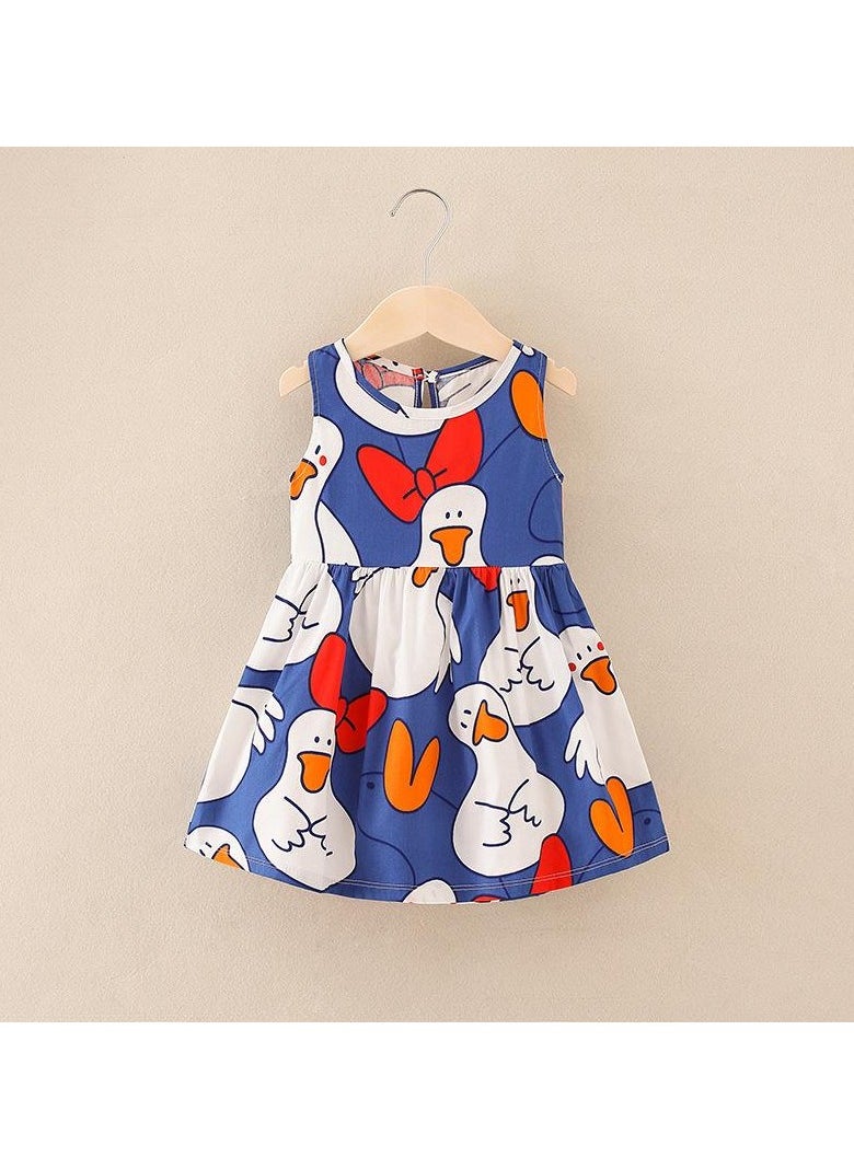 Kids Dress Summer Cotton Princess Gown
