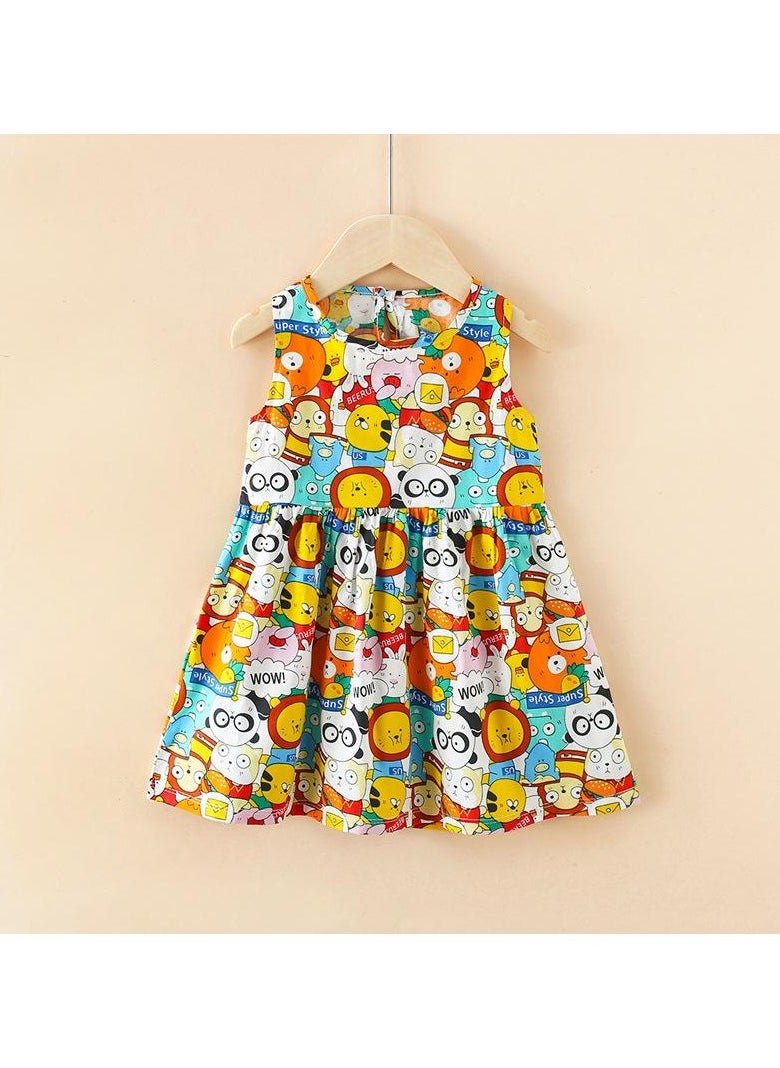 Kids Dress Summer Cotton Princess Gown