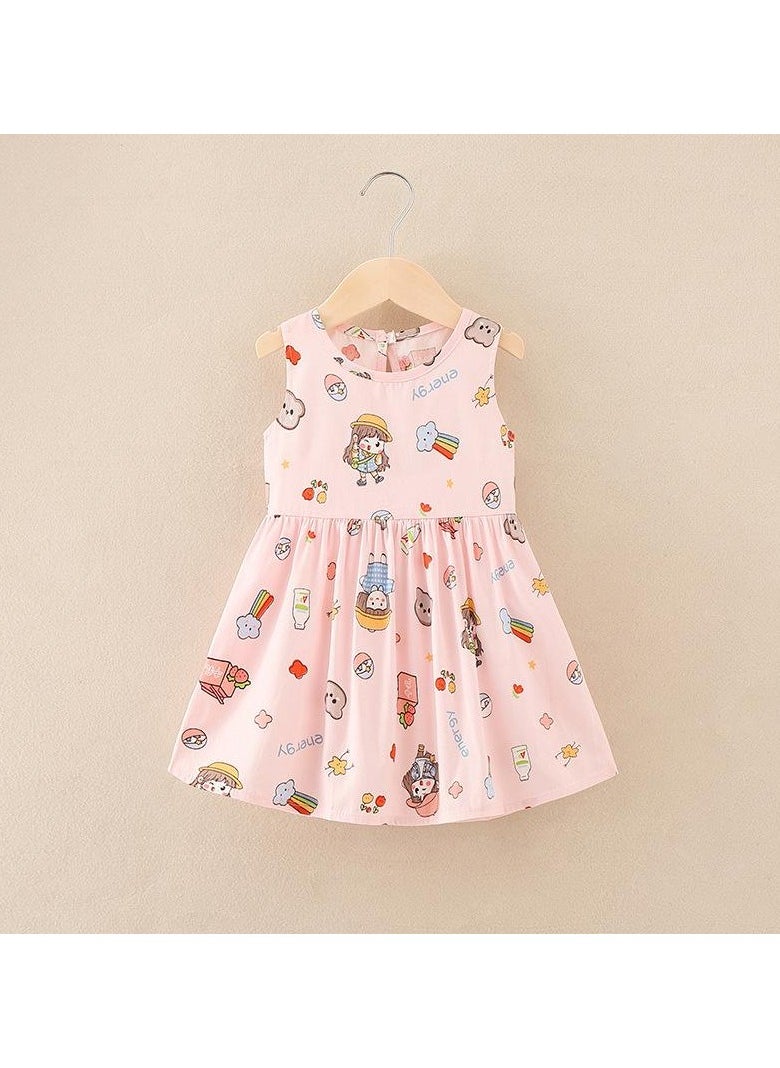 Kids Dress Summer Cotton Princess Gown