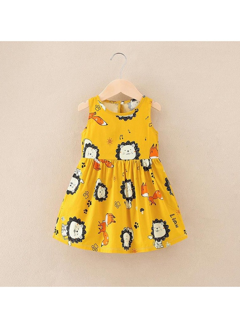 Kids Dress Summer Cotton Princess Gown