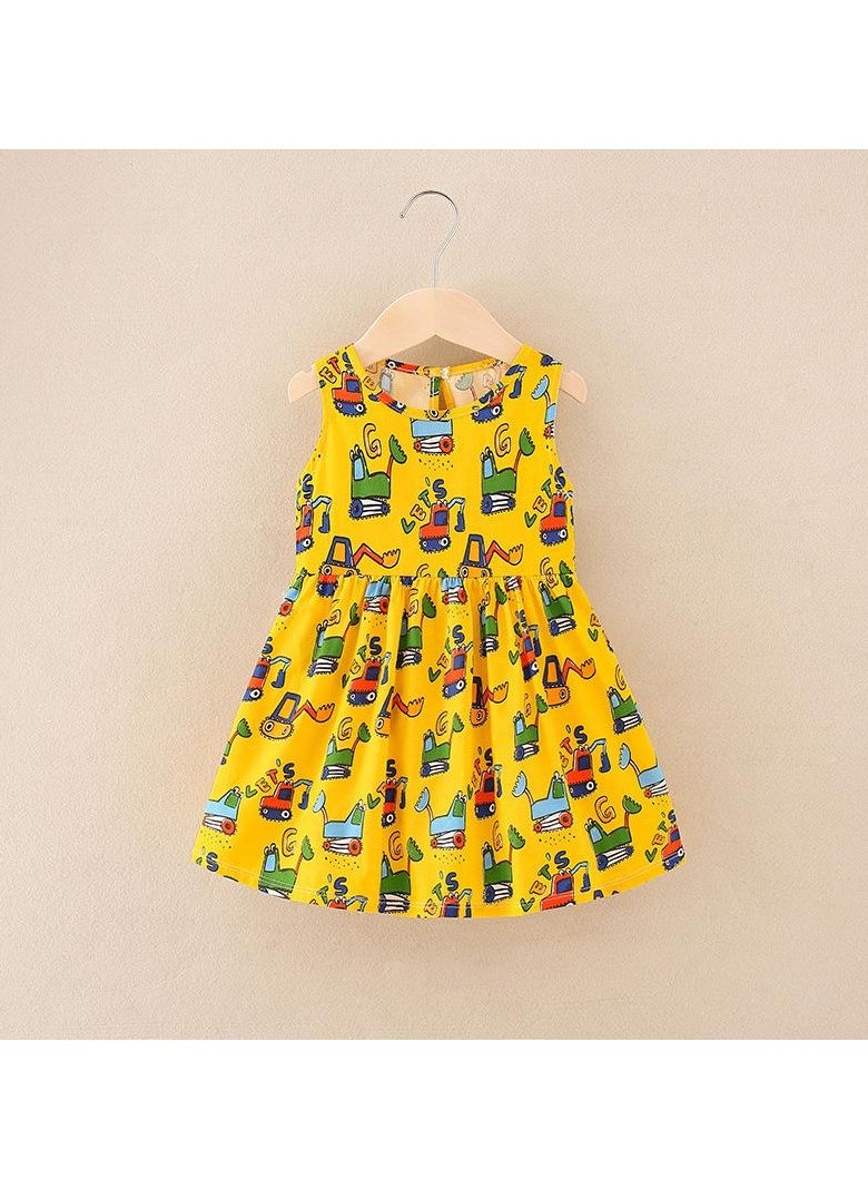 Kids Dress Summer Cotton Princess Gown