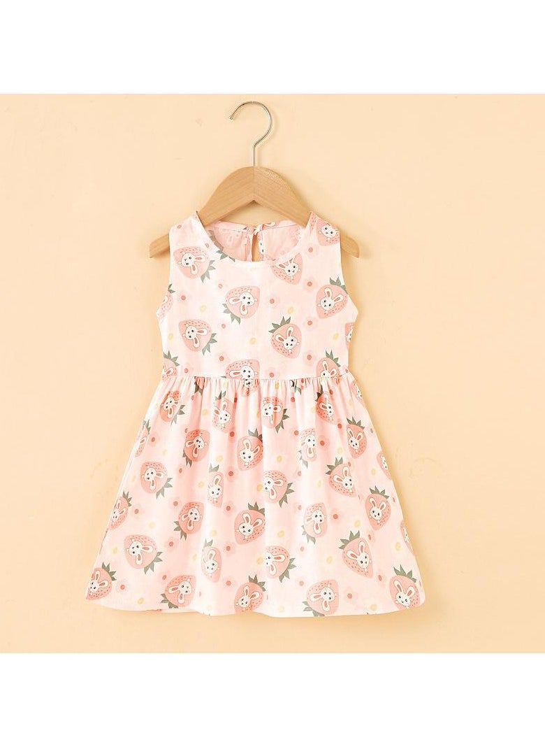 Kids Dress Summer Cotton Princess Gown