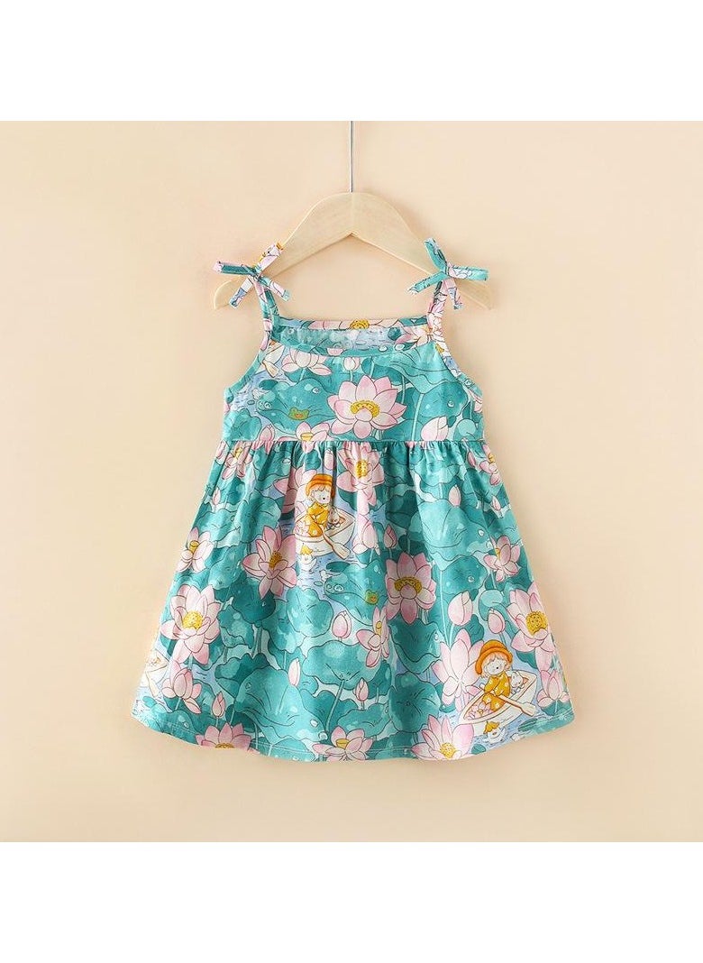 Summer Girl Children's Floral Cotton Dress