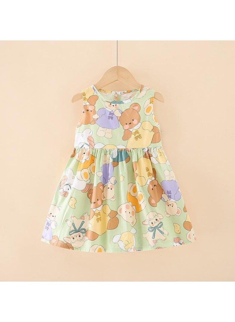 Kids Dress Summer Cotton Princess Gown
