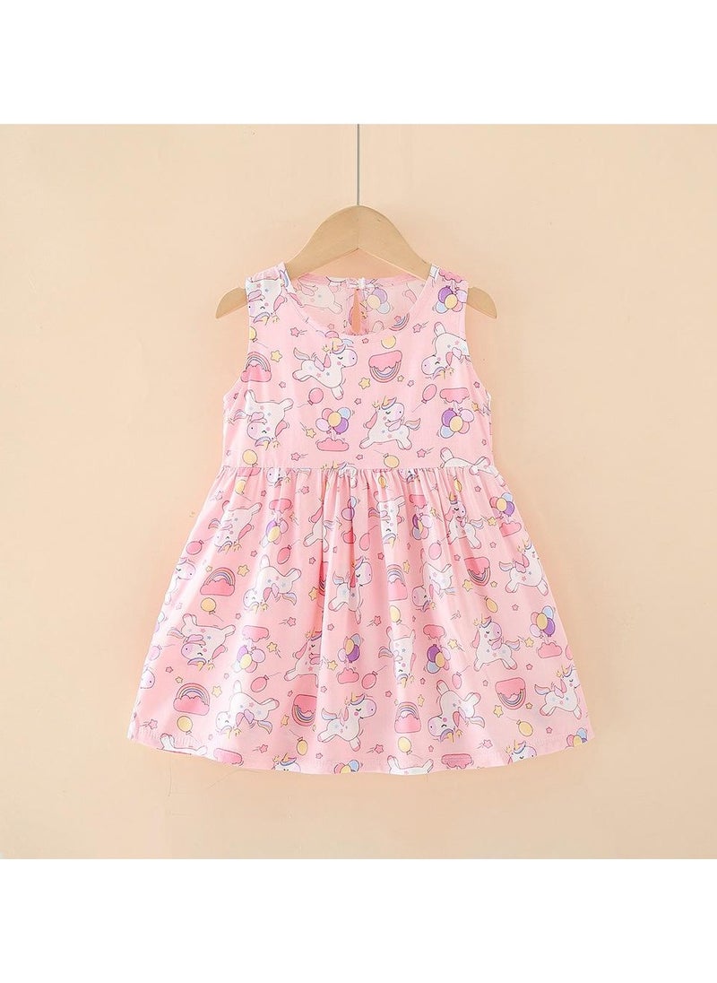 Girls Summer  Halter Dress  Cotton  Children Floral Dress