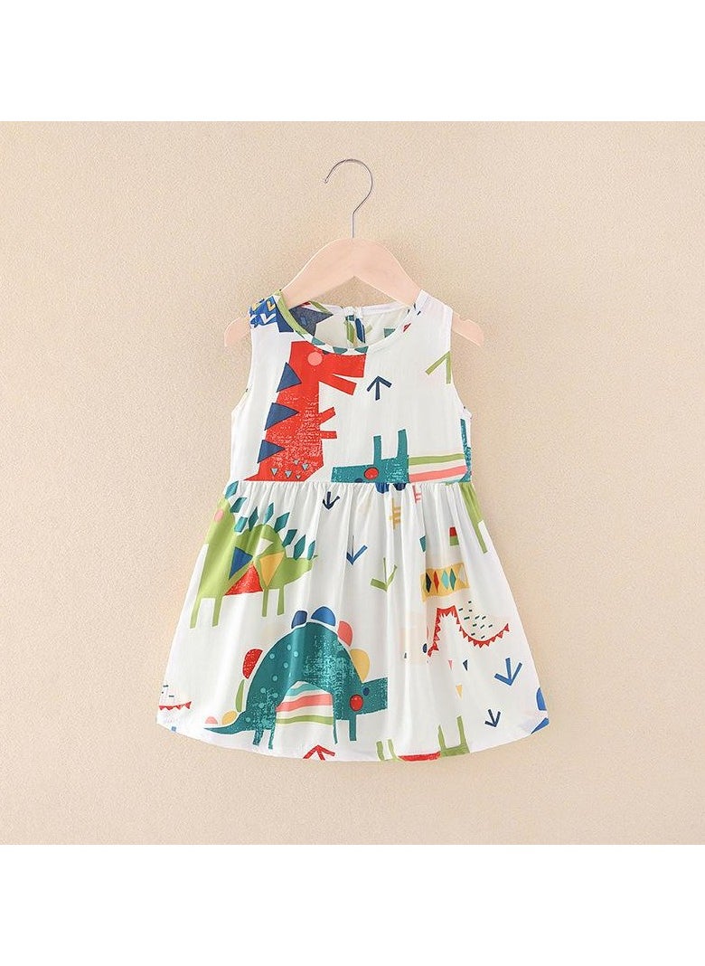 Girls Summer  Halter Dress  Cotton  Children Floral Dress