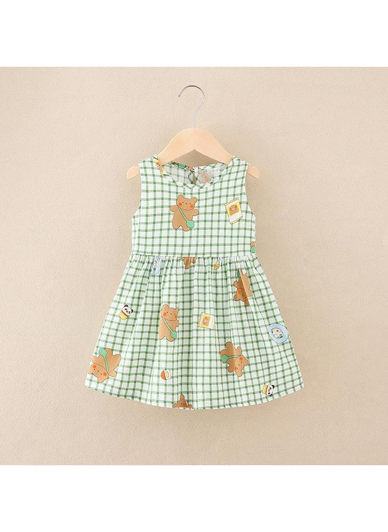 Cotton Aline Dress Children's Summer Printed Princess Dress