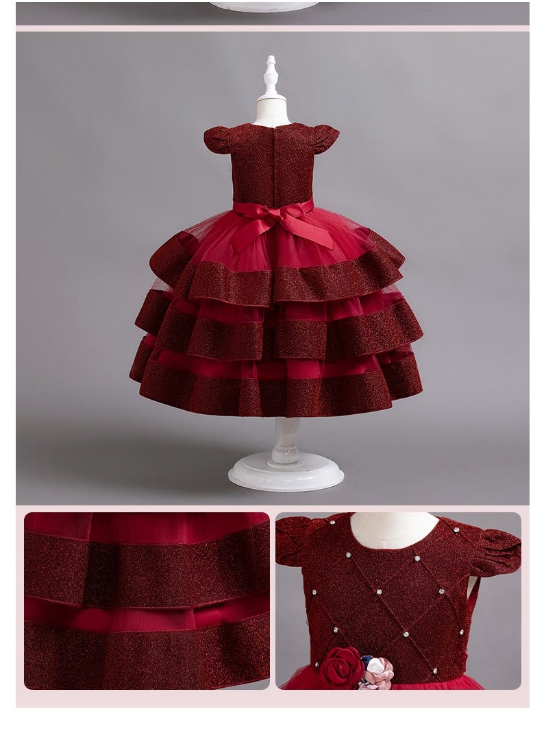 Simple Princess Ball Gown for Girls Sleeveless Dress