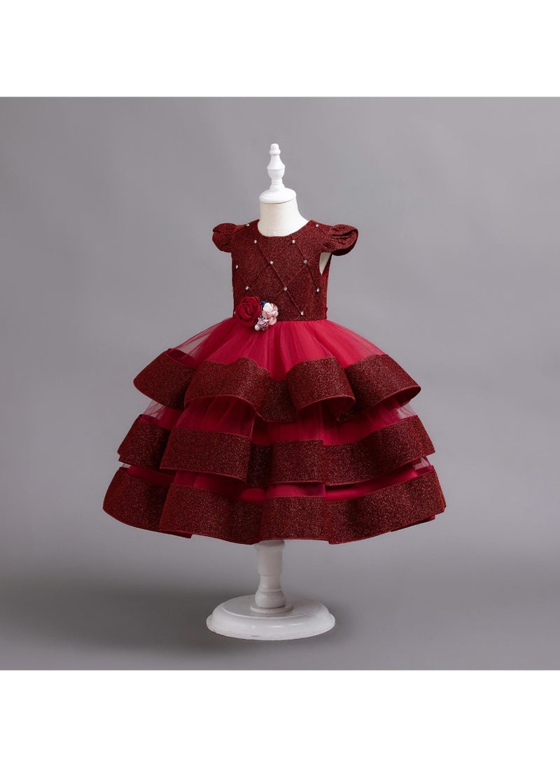 Simple Princess Ball Gown for Girls Sleeveless Dress