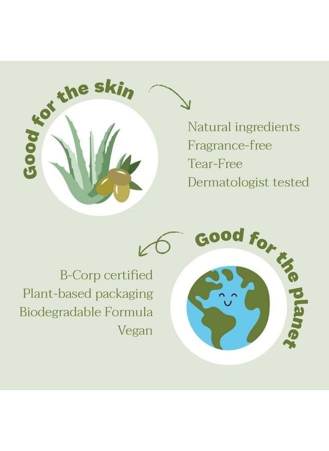 Mustela Certified Organic Hydrating Cream - Natural Body Lotion w/ Olive Oil, Aloe Vera & Sunflower Oil - For Baby, Kid & Adult - Fragrance Free, EWG Verified & Vegan 150ml