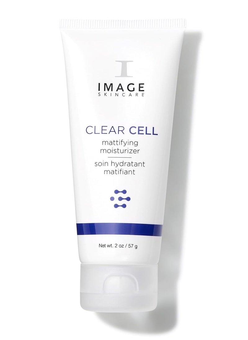 IMAGE Skincare, CLEAR CELL Mattifying Moisturizer, Facial Lotion Hydrates Oily Prone Skin, Removes Excess Shine, 2 oz