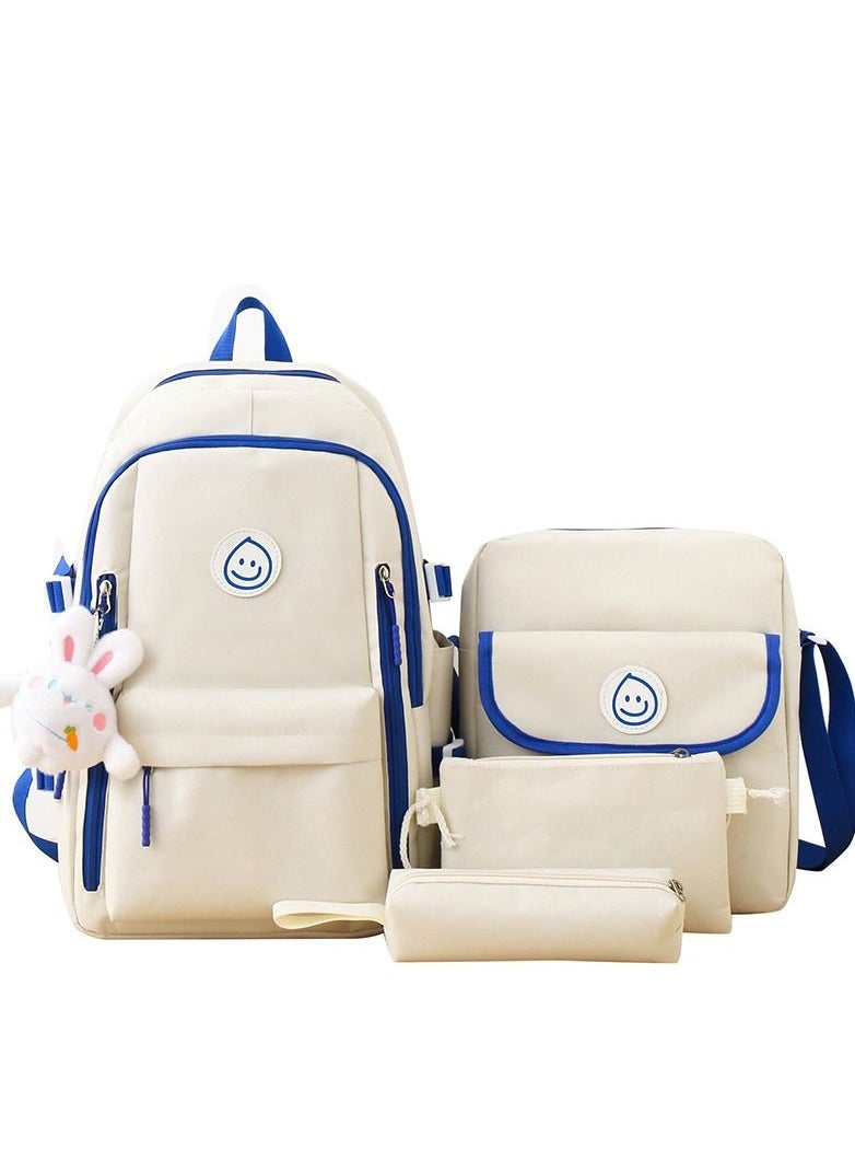 4-Piece New style Backpack Large Capacity Schoolbag for Kids