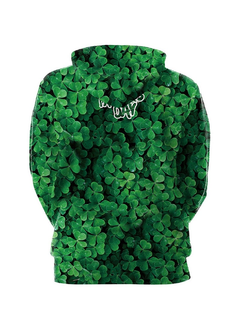 StPatrick's Day Green Hat Hooded Long Sleeve Sweater