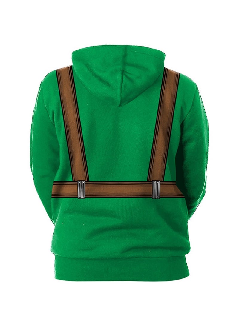 StPatrick's Day Green Hat Hooded Long Sleeve Sweater