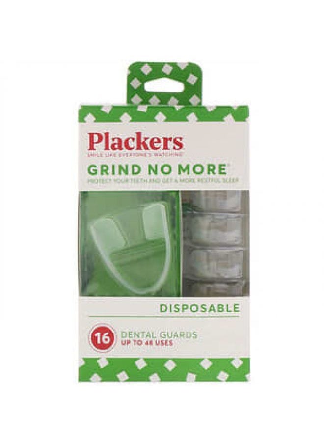 Plackers, Grind No More, Disposable, Dental Guards, 16 Count