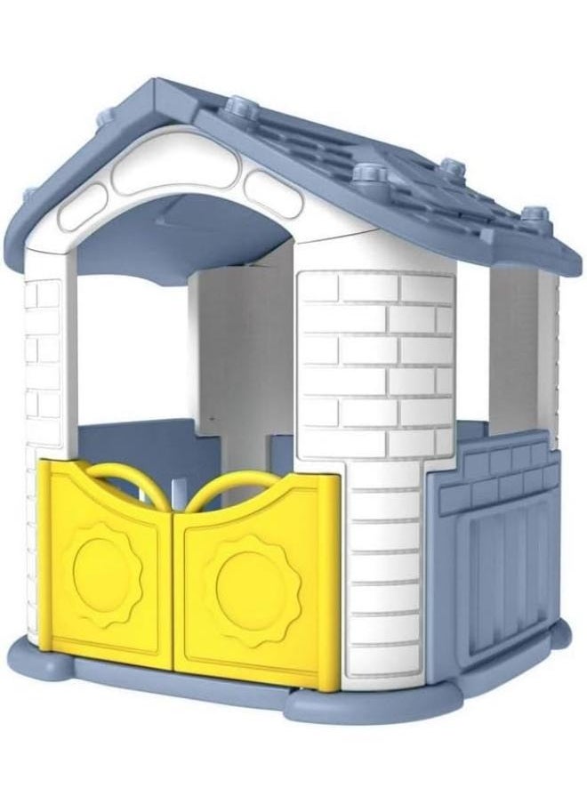 Big Play House With Play Activities - Blue