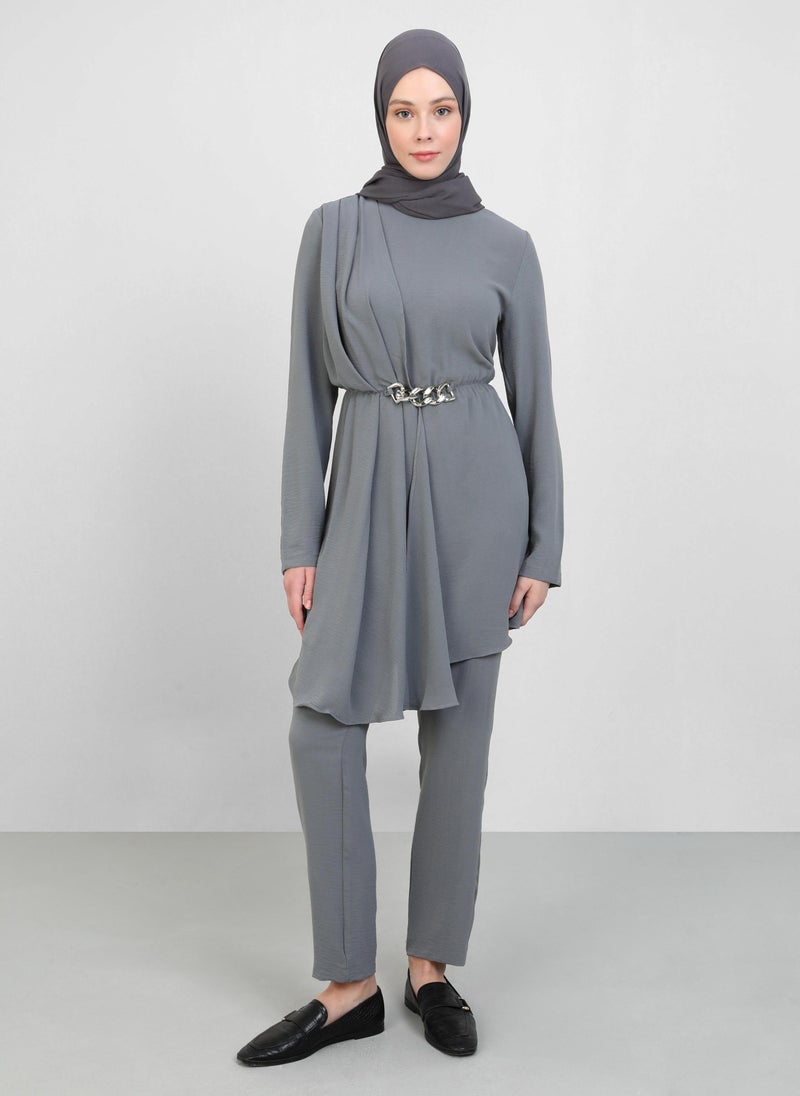 Beige - Suit - Refka